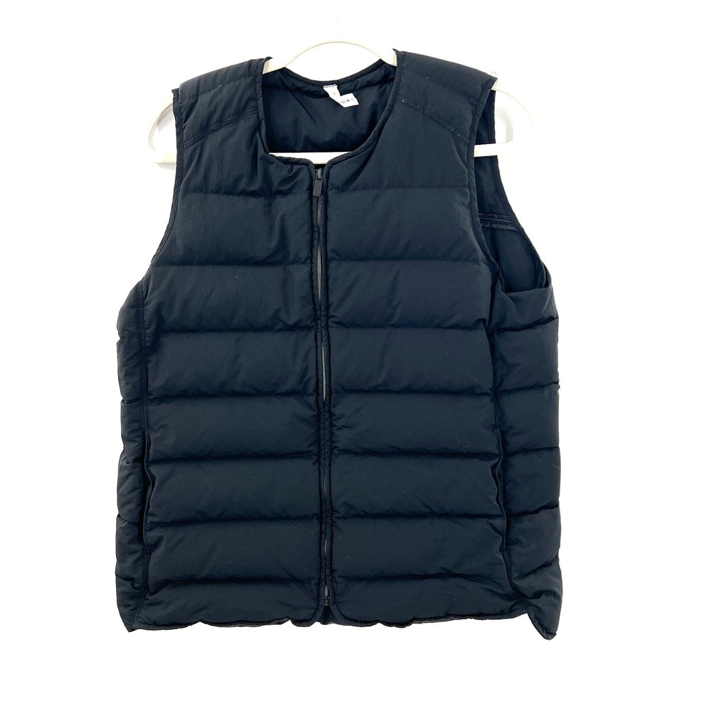 Lululemon puffer vest outdoor gorpcore workout athletic full zip sporty black 12